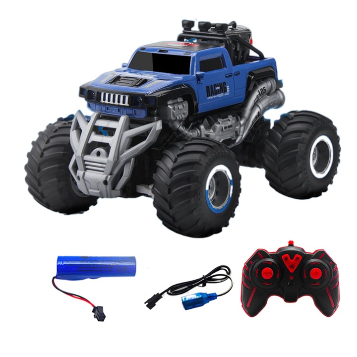 Masinuta cu telecomanda Enforose, off-road, lumini si muzica, 4x6 ani