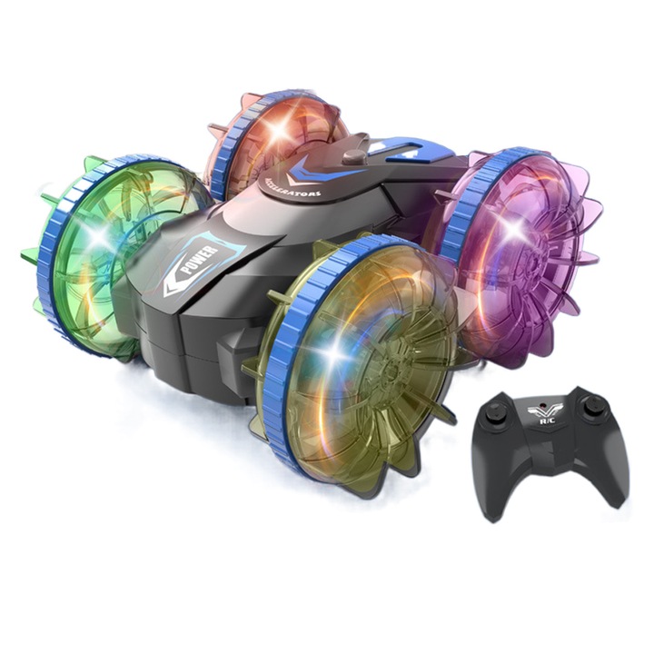 Masinuta RC Enforose, control dual 2.4G, 4x4, efecte LED, pentru 7-14 ani