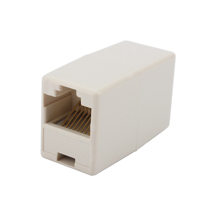 Conector retea RJ45, AMRINUGL, pentru cabluri Cat 5/5E, dimensiuni 32x21x16mm, set 1 buc.
