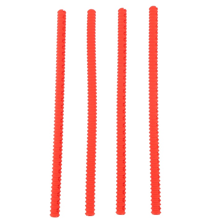 Tűzhely szélvédő, Jormftte, 4 db-os készlet, hőálló szilikon, piros, 36 cm