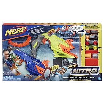 Set 2 lansatoare Nerf Nitro, Duelfury Set 2 lansatoare Nerf Nitro, Duelfury