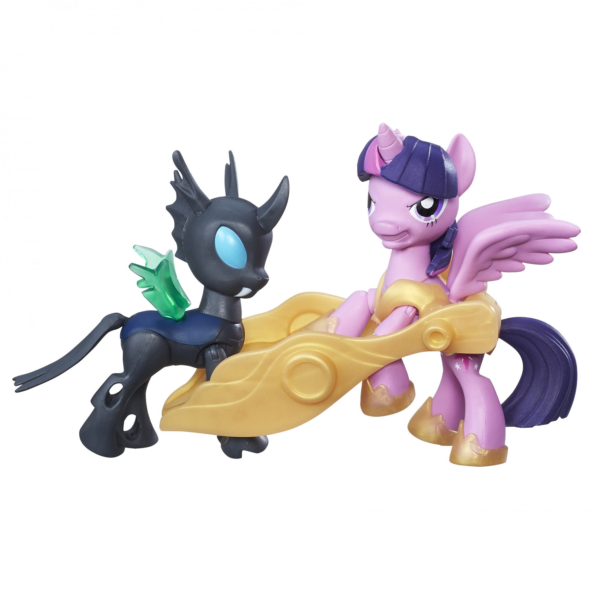 Set 2 figurine My Little Pony Guardians of Harmony, Twilight Sparkle vs. Changeling