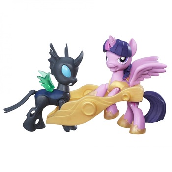 Set 2 figurine My Little Pony Guardians of Harmony, Twilight Sparkle vs. Changeling Set 2 figurine My Little Pony Guardians of Harmony, Twilight Sparkle vs. Changeling