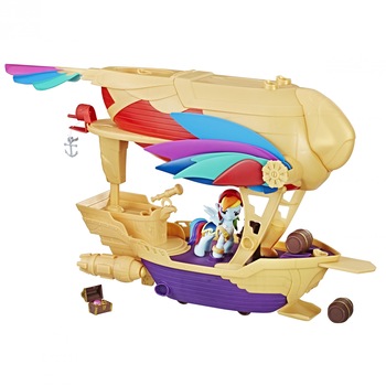 Set figurine My Little Pony The Movie, Aeronava de pirati, Luptatorul Plutitor Set figurine My Little Pony The Movie, Aeronava de pirati, Luptatorul Plutitor