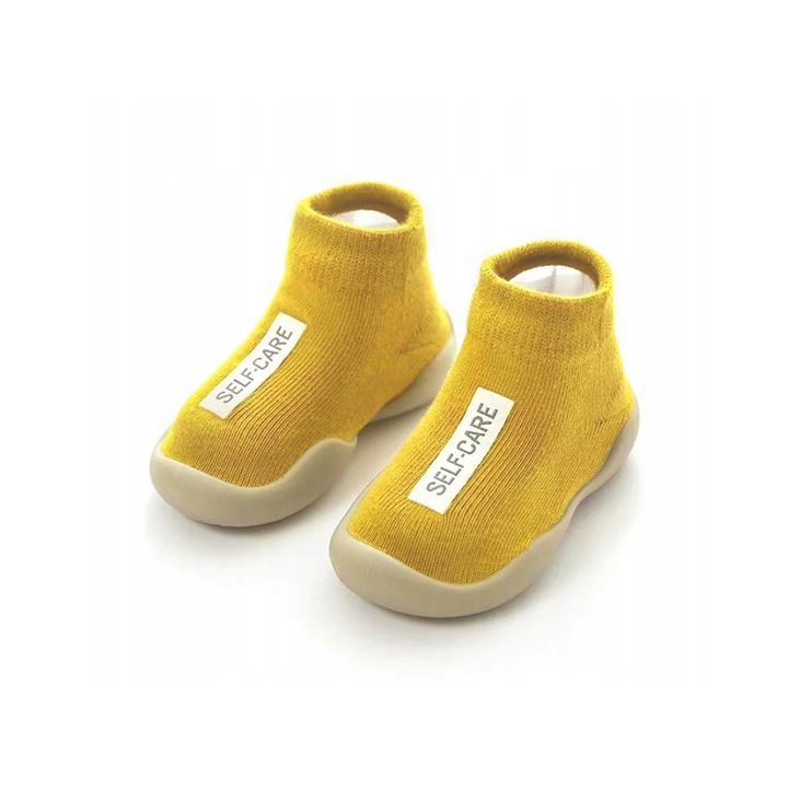 Бебешки ботуши Wegner, Cotton, Yellow