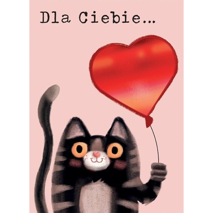 Karnet B6 Walentynki, Henry, zlocony, cu coperta, set cu envelopa