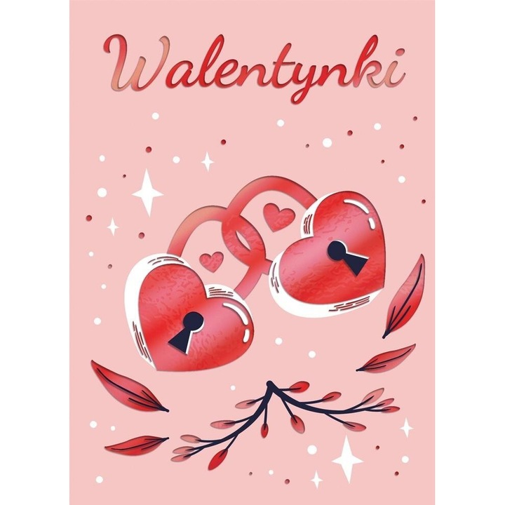 Karnet B6 Walentynki Klodki, Henry, zlocony, cu coperta, set