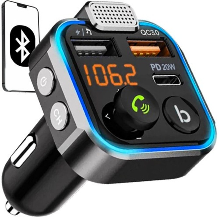 Xtrobb Bluetooth Adó + Autós Töltő 12V / 24V