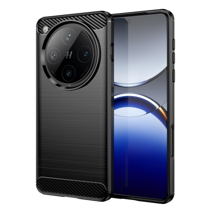 Кейс за Oppo Find X8 Pro - Techsuit Carbon Silicone - Черен