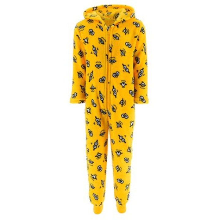 Pijama intreaga cu fermoar Minions 27713, Galben