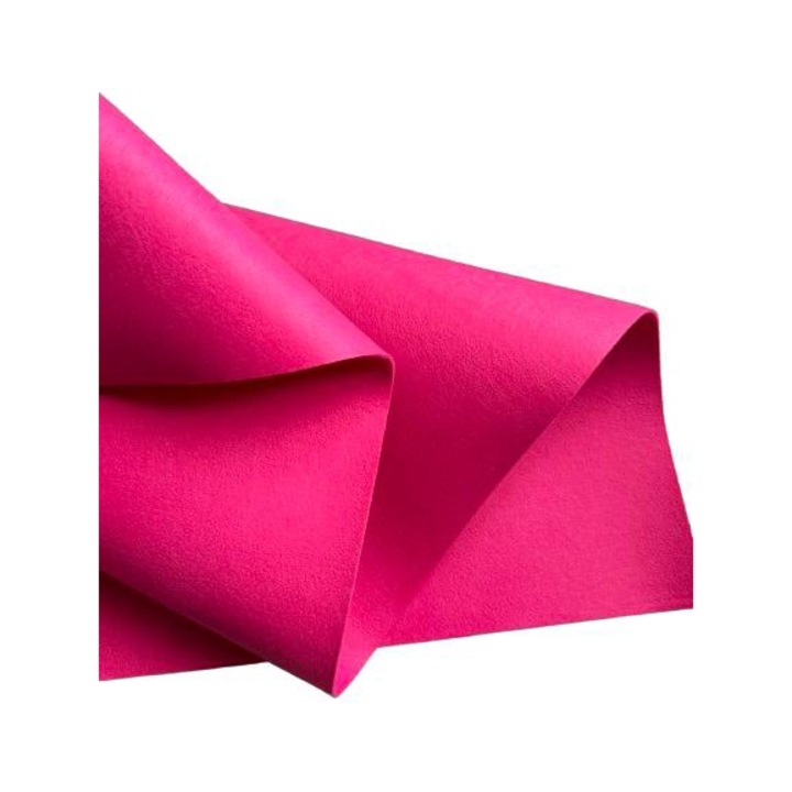 Fetru rigid 2mm 100X100cm, roz inchis