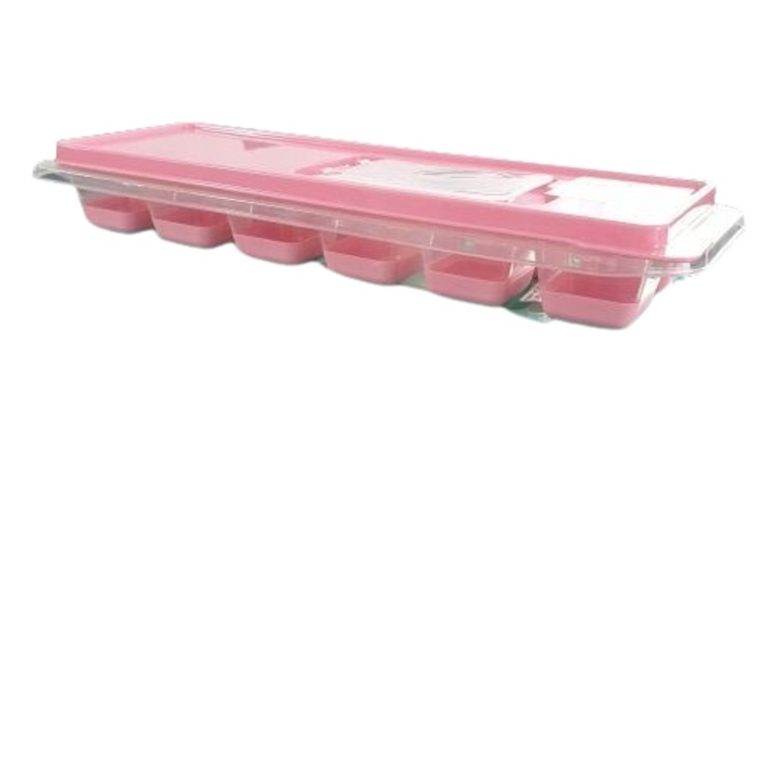 Recipient pentru cuburi de gheata, Polietilena, Roz