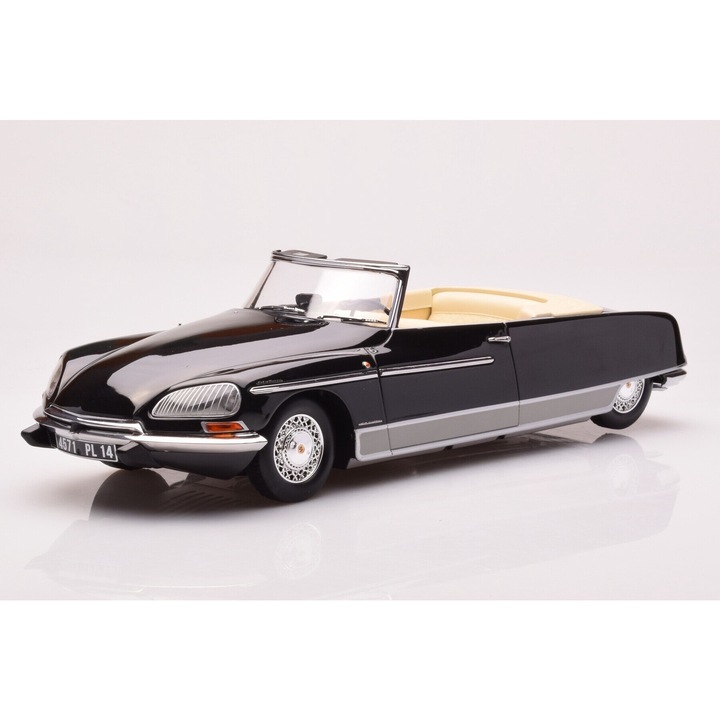Citroen DS 21 Palm Beach modellautó, Norev, 1/18, fém, fekete