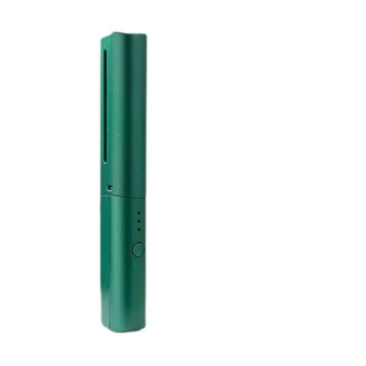 Placa de indreptat parul Fokelyi, portabila, wireless, duala, verde, USB, compacta