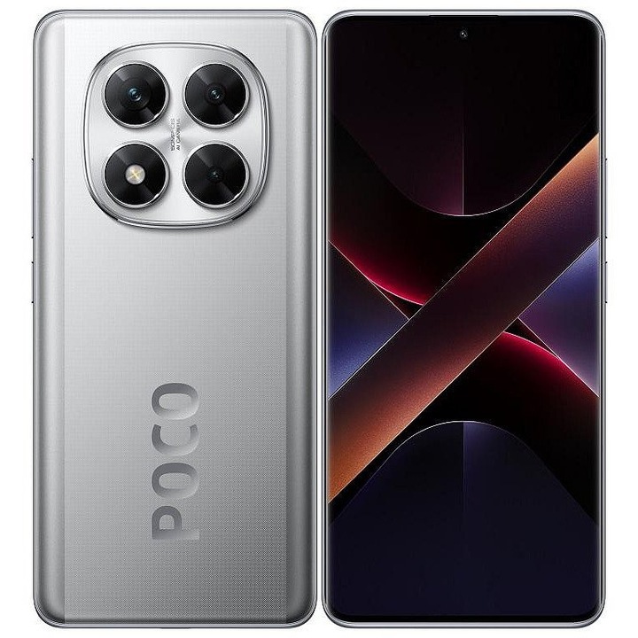 Смартфон POCO X7 5G, 8GB, 256GB, Silver