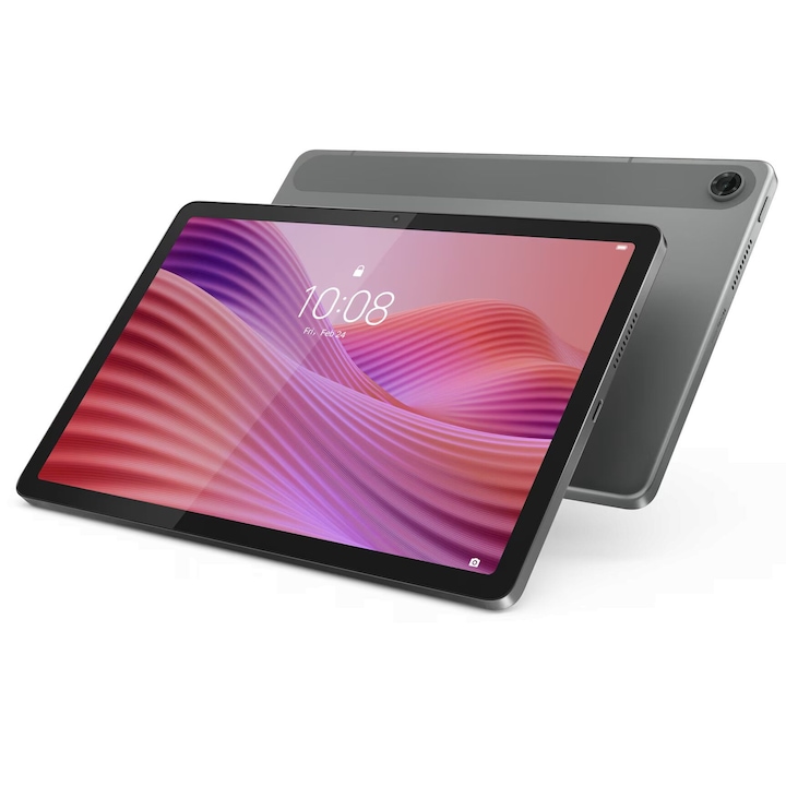 Таблет Lenovo Tab, Luna Grey с процесор 2x Cortex-A75 (2.0 GHz) + 6x Cortex-A55 (1.8 GHz), 4 GB, 64 GB, Android 14, Сив