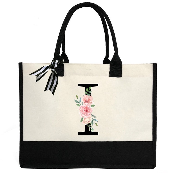 Női táska, ZHONYEE, I. betű, Vászon, Vízálló, Többszínű