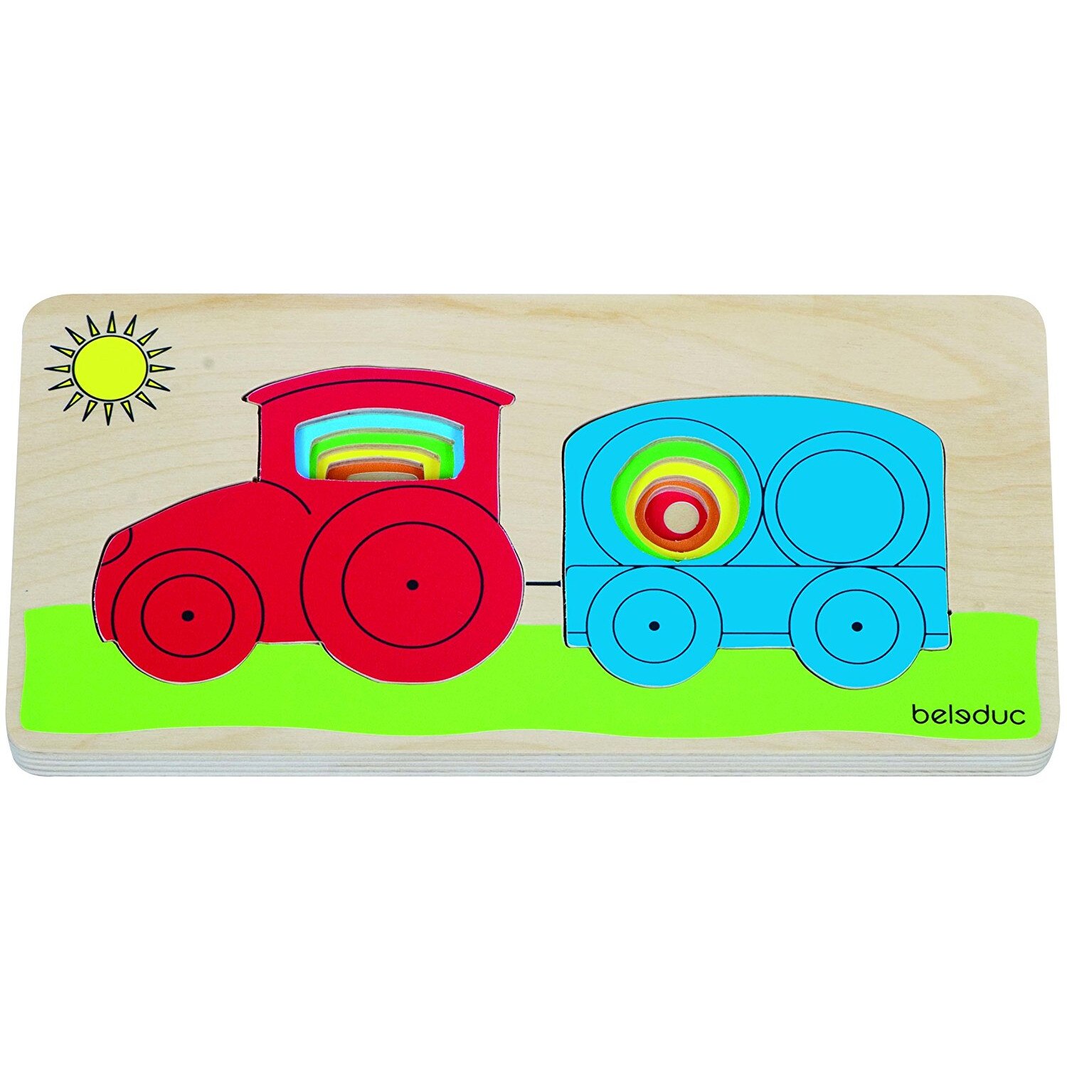 Puzzle Stratificat Tractor Beleduc