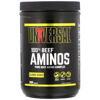 Aminoacizi din Vita, Universal Nutrition, 100% Beef Aminos, 200 tablete Aminoacizi din Vita, Universal Nutrition, 100% Beef Aminos, 200 tablete