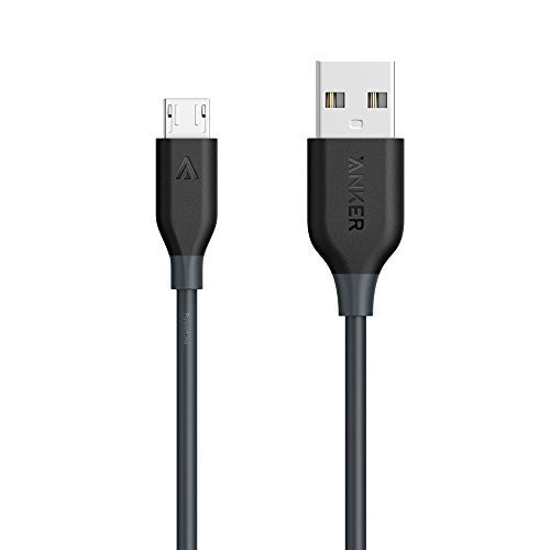 Cablu de date Anker PowerLine+ Nylon, MicroUSB, 1.8 m, Gri