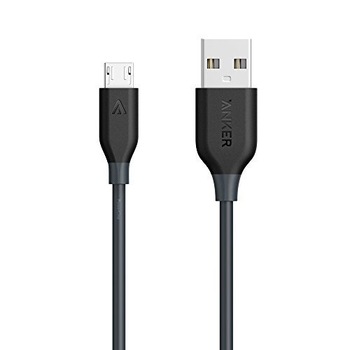 Cablu de date Anker PowerLine+ Nylon, MicroUSB, 1.8 m, Gri Cablu de date Anker PowerLine+ Nylon, MicroUSB, 1.8 m, Gri