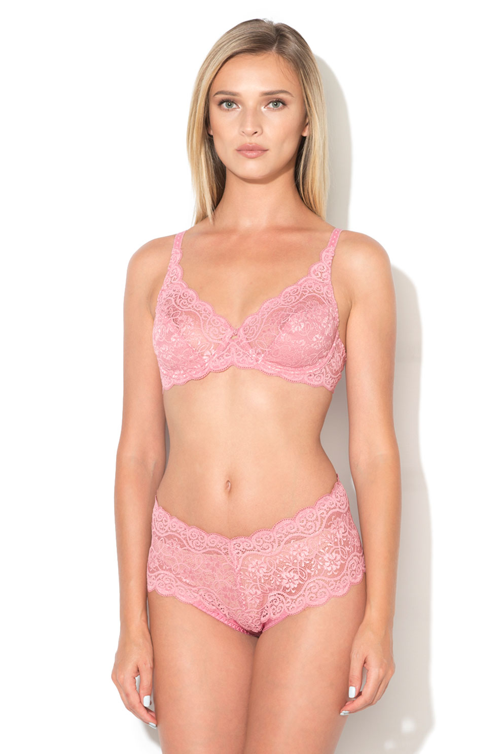 Triumph, Sutien cu terminatii valurite Amourette, Roz