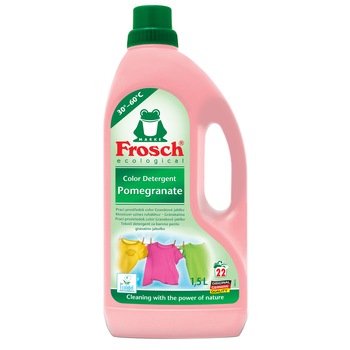 Detergent lichid de rufe colorate Frosch Rodie, 1.5 L, 22 spalari Detergent lichid de rufe colorate Frosch Rodie, 1.5 L, 22 spalari