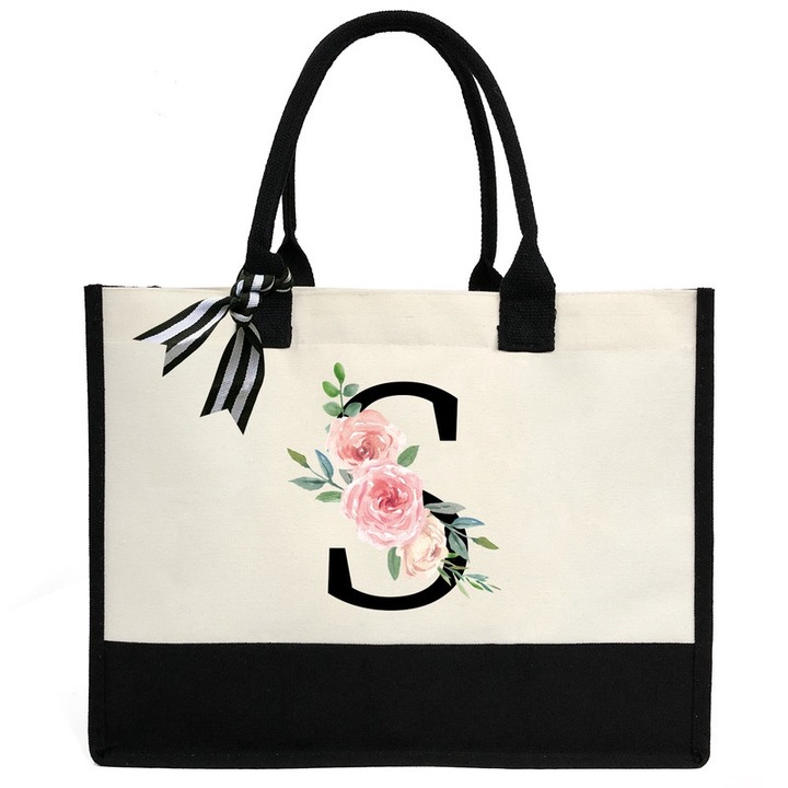 Női táska, ZHONYEE, S betű, Vászon, Vízálló, Többszínű