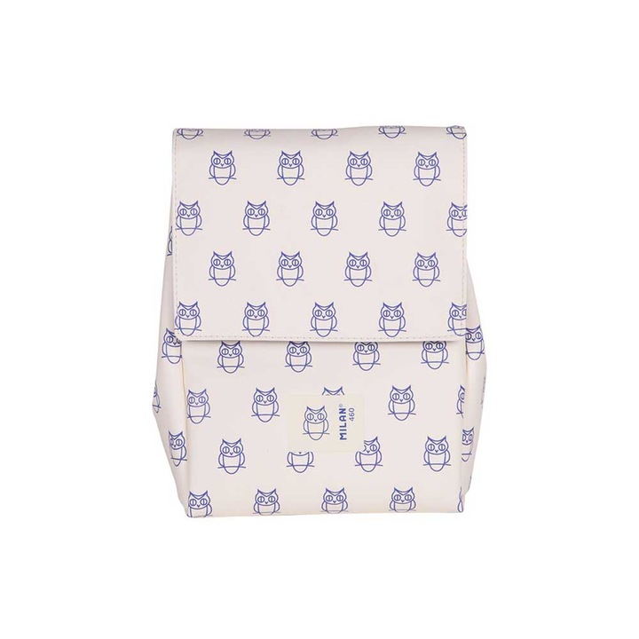 Geanta termoizolanta MILAN 460, bej cu model, 20x14x27cm