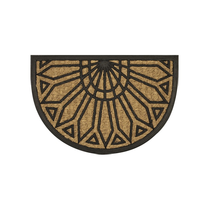 Olivo Half Moon lábtörlő, kókusz és gumi, 40 x 60 cm, válogatott