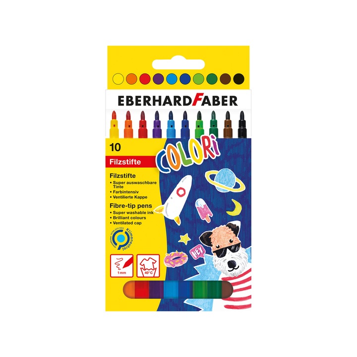 Pixuri Eberhard Faber, 10 culori