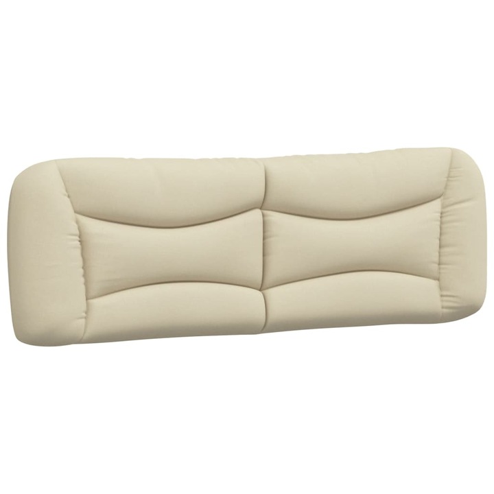 Perna pentru tablie de pat vidaXL, crem, 160 cm, material textil, 3.9 Kg