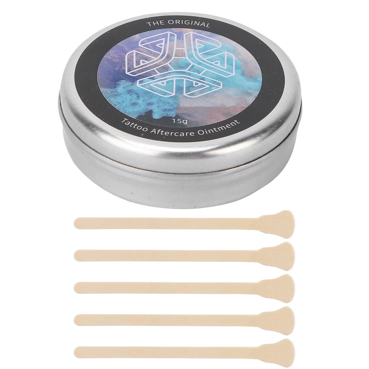 Jormftte tetoválás javító krém, 15g, testtetoválásokhoz, szemöldökhöz, szemhéjtushoz és ajkakhoz, spatulával