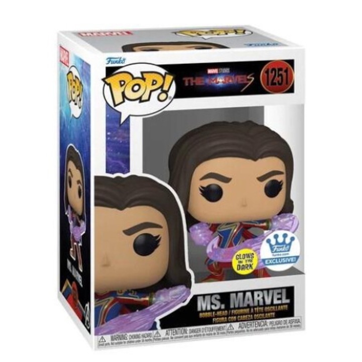 Фигурка, Funko POP! Marvel Ms Marvel Figure 1251 Glow