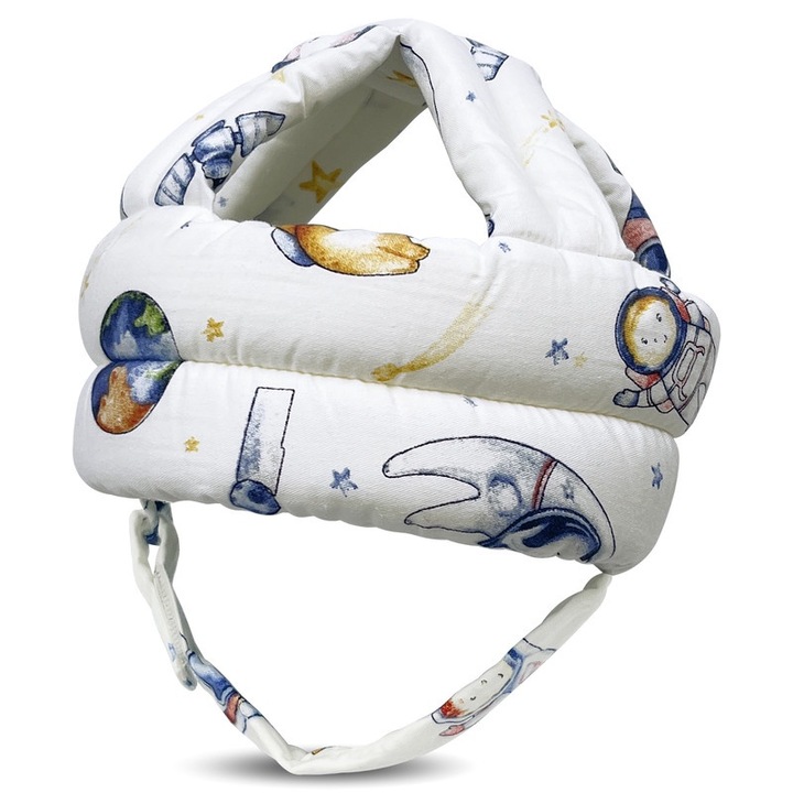 Casca de protectie pentru copii ZHONYEE, model astronaut, ajustabila 14.57-22 inch, usoara, pentru 6-60 luni