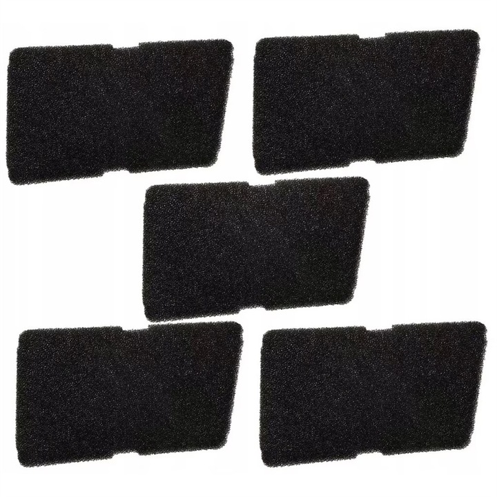 Комплект от 5 резервни филтъра за сушилня за дрехи, AjieQaQ, съвместим с Beko, Grundig, Blomberg, ElektraBregenz, 245x155x10mm, черен