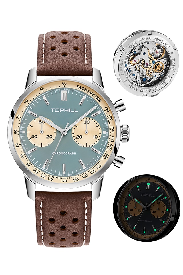 TOPHILL ceas pentru barbati cu miscare mecanica Seagull ST1901
