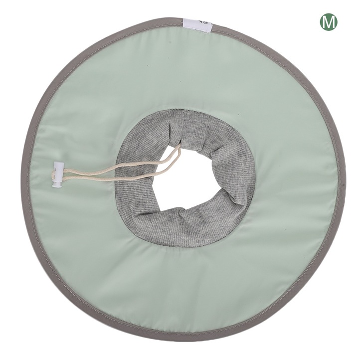 Guler Elisabetan Anti-Lins Recuperare Usor Respirabil Rezistent La Apa Guler de Protectie Anti-Muscatura (M)