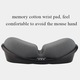 Mousepad ergonomic, suport pentru incheietura mainii, spuma cu memorie, albastru, dimensiuni mici