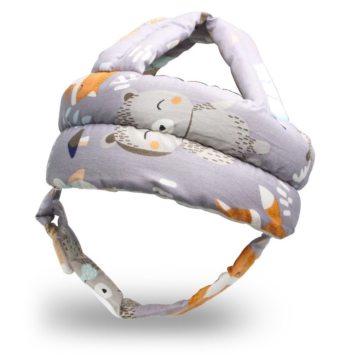 Бебешка каска ZHONYEE, модел Fox, регулируема 14.57-22 инча, лека, за 6-60 месеца