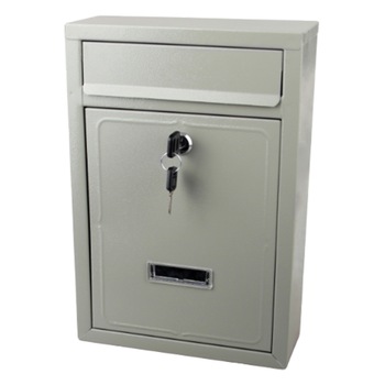 Cutie postala, Evotools, 215x315x80 mm, 2 chei, pentru interior, gri Cutie postala, Evotools, 215x315x80 mm, 2 chei, pentru interior, gri