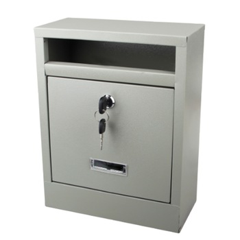 Cutie postala, Evotools, 240x310x120 mm, 2 chei, pentru interior, gri Cutie postala, Evotools, 240x310x120 mm, 2 chei, pentru interior, gri