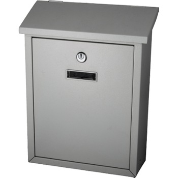 Cutie postala cu capac, Evotools, 260x335x100 mm, pentru interior, 2 chei, gri Cutie postala cu capac, Evotools, 260x335x100 mm, pentru interior, 2 chei, gri