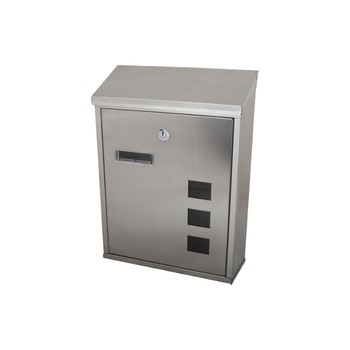Cutie postala Evotools, cu capac, 2 chei, 260 x 335 x 100 mm, Inox Cutie postala Evotools, cu capac, 2 chei, 260 x 335 x 100 mm, Inox
