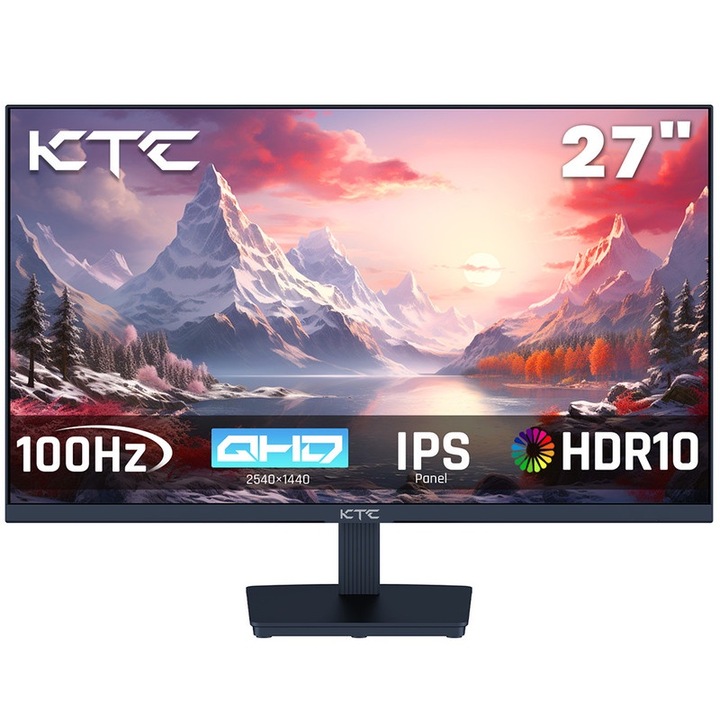 KTC H27T27 LCD monitor, 27 hüvelykes, 2560x1440 QHD, 100 Hz, VESA, 2xHDMI
