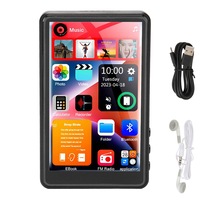 Player MP3/ MP4 Cu Touchscreen, SINBINTA, Bluetooth, Ecran 4.0 inch, 16GB memorie interna, Radio FM, E-book reading, Calitate audio Hi-Fi fara pierderi, Suporta redare video, 1000 mAh, Portabil, Metal, 16x12x5cm, Negru