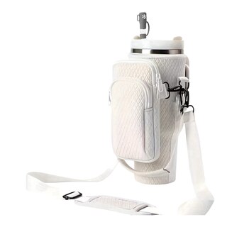 Portabottiglie Con Iniziale Per Stanley 40 Oz – Borsa In Neoprene Con Tasca Per Telefono E Tracolla Regolabile