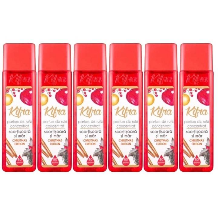 Kifra mosóparfüm, Christmas Edition, 6x200ml, 480 mosás