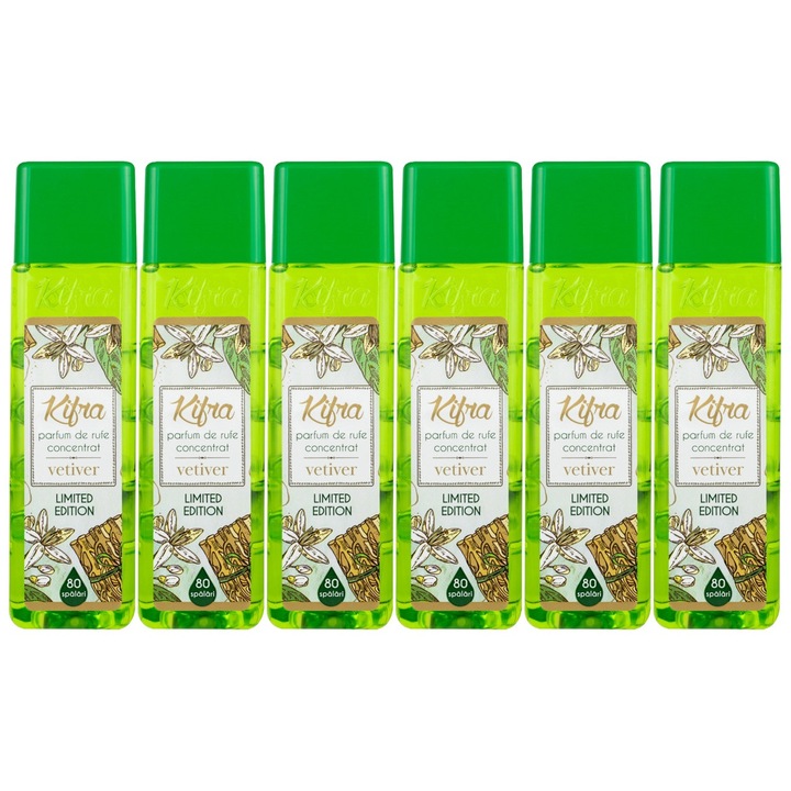 Kifra mosóparfüm, Vetiver, 6x200ml, 480 mosás