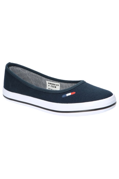 Balerini pentru Dama, American Club, Lh88, Casual, Material Textil, Aerisit, Slip-On, Bleumarin